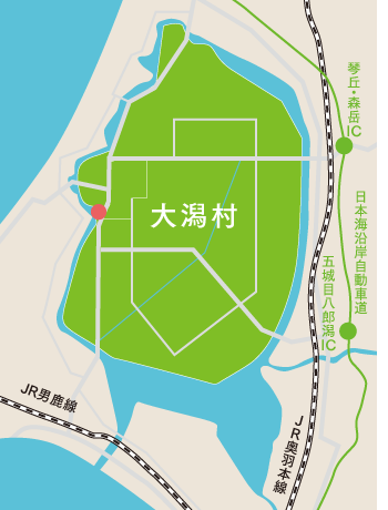 大潟村地図